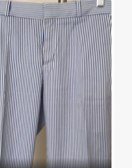 Banana Republic Striped Ryan Slim Straight Dress Pants Women's Size 6 - Picture 2 of 12